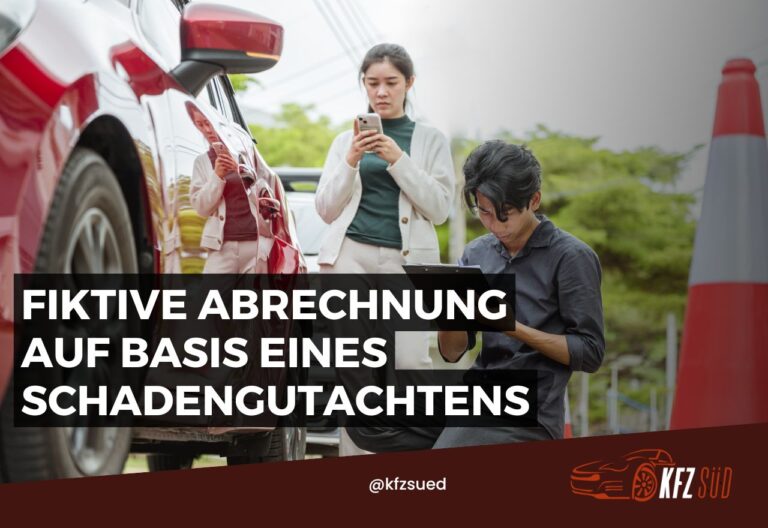 Paar begutachtet Autounfall mit Notizen.